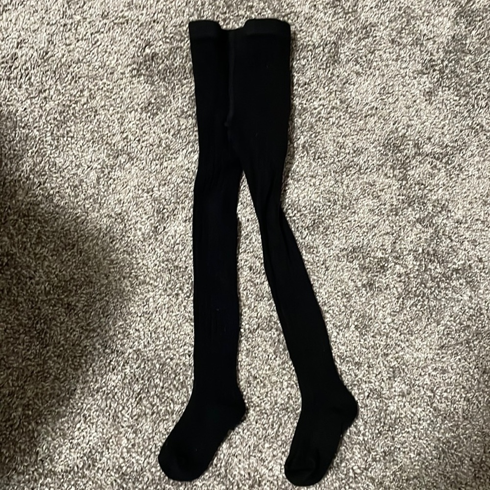 PLAY UP black rubbed tights 9-12 mo. NWOT, no tags attached but never worn.